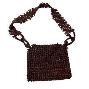 Vintage Crochet Woven Bag Purse